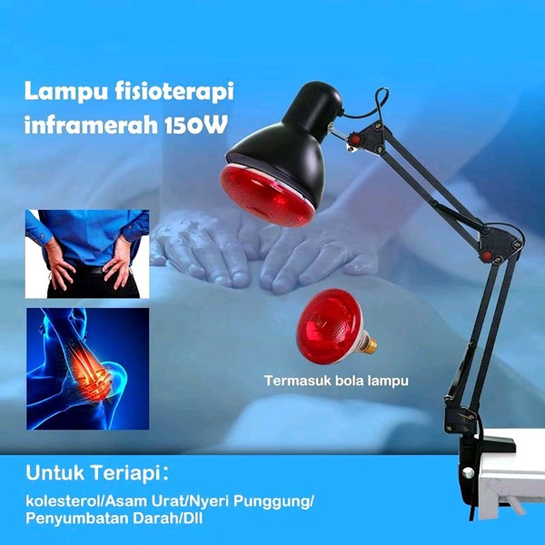 Sesi terapi Lampu IR di Klinik Yope